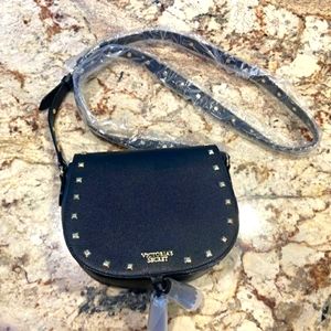 Victoria's Secret black purse with gold studing